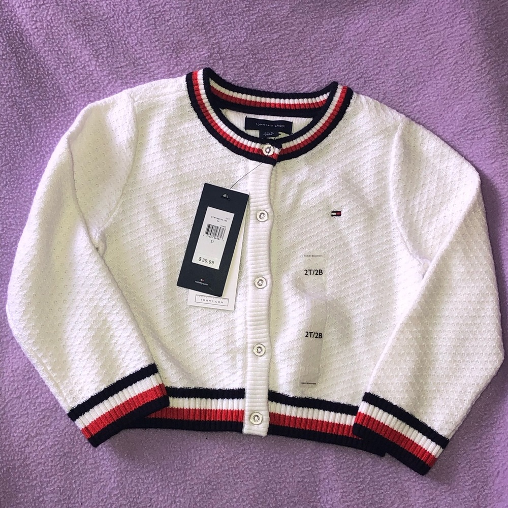 Tommy Hilfiger Kids White Cardigan